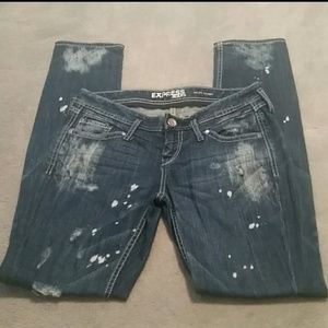Express Zelda Skinny Destroyed Jeans